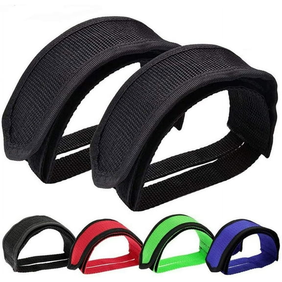1 Pair Bike Pedal Straps Pedal Toe Clips Straps Tape for Fixed Gear Bike