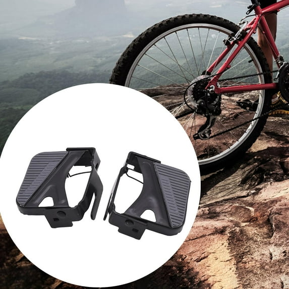 1 Pair Bike Rear Pedal, Foot Pegs Rear Seat Footrest, Bike Pegs, Folding, Footrests Cycling Pedals for Mountain, Bike