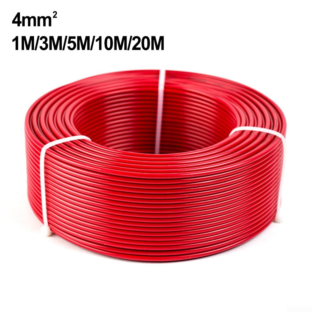 1 Pair Black Red Solar Panel Extension Cable Wire PV Connector 12 AWG 5/10/20M