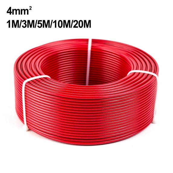 1 Pair Black Red Solar Panel Extension Cable Wire PV Connector 12 AWG 5/10/20M