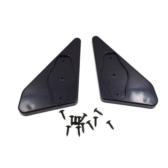 1 Pair Black Triangle Style Carbon Fiber Car Side Rear View Mirrors Accessories