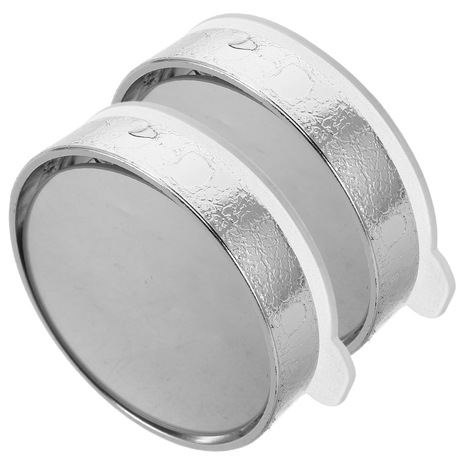 1 Pair Blind Spot Car Mirror Round Rear View Convex Mirrors With Suction Cup For Car Suvs Motorcycles Trucks Trailers Bicycles Rvs Boats Golf Cart Silver