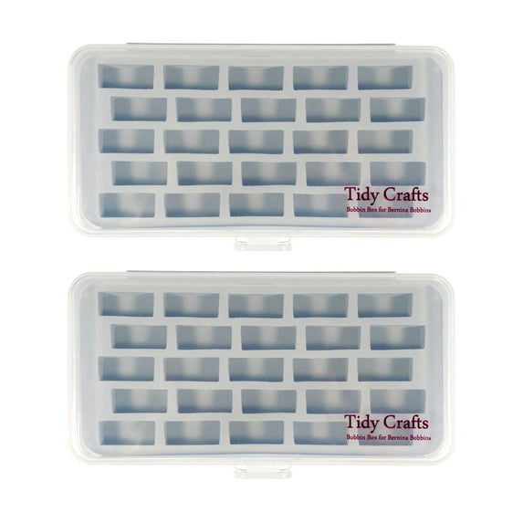 1 Pair Bobbin Boxes for BERNINA'S New 7 and 8 Series Jumbo Bobbins