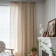 thumbnail image 1 of Nayoroom Vintage Beige Flower and grass Boho Rod Pocket Light Filtering Curtains, 59 x 63 in (2 Panels), 1 of 5