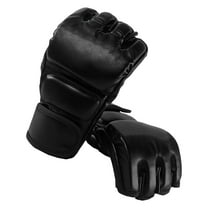 1 Pair Boxing Gloves Shock Absorption Half Finger Punching Gloves Gloves For Men Women For Training Muay Thai Kickboxing Fitness Fighting