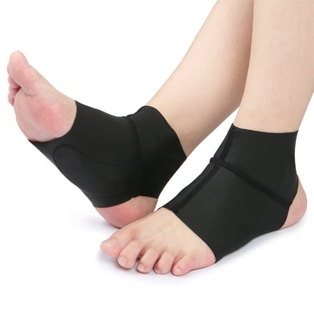 1 Pair Brace with Ankle Protector Flat Foot Socks with Inserts Insole Cushion for Ankle Arch Pain