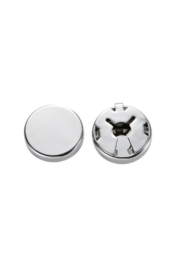 1 Pair Brass Imitation Cuff Links Round Cuff Button Cover Cuff Links for Unisex