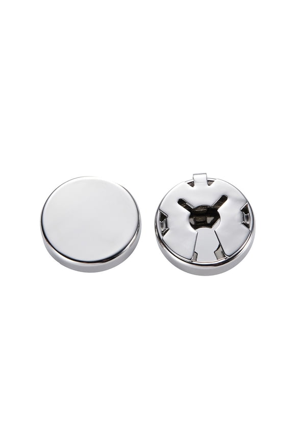 1 Pair Brass Round Cuff Button Covers Formal Shirt Cuff Links Men's Formal Button Covers Accessory for Taking Photos