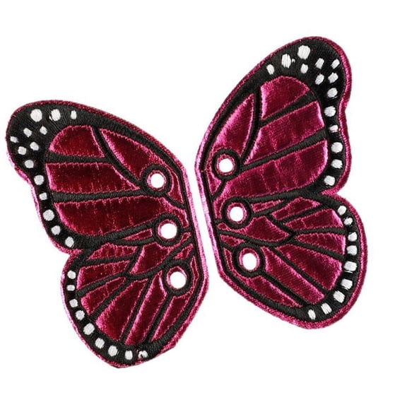 1 Pair Butterfly Wing Embroidered Patches Iron On Patches Sew on Patches