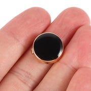 GAXIRE Copper Button Covers 1 Pair, Stylish 0.59 x 0.59 x 0.16 Inch Shirt Accessories for Men s Dress Shirts