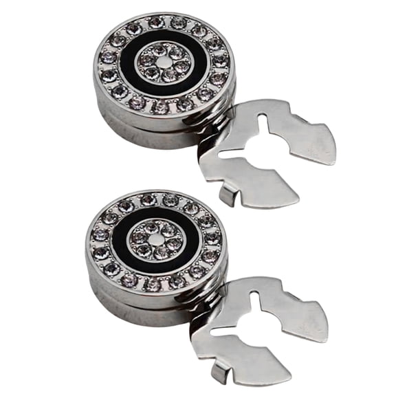 1 Pair Button Covers for Rhinestones Cuff Links Korean Styles Cufflinks Wedding Accessories