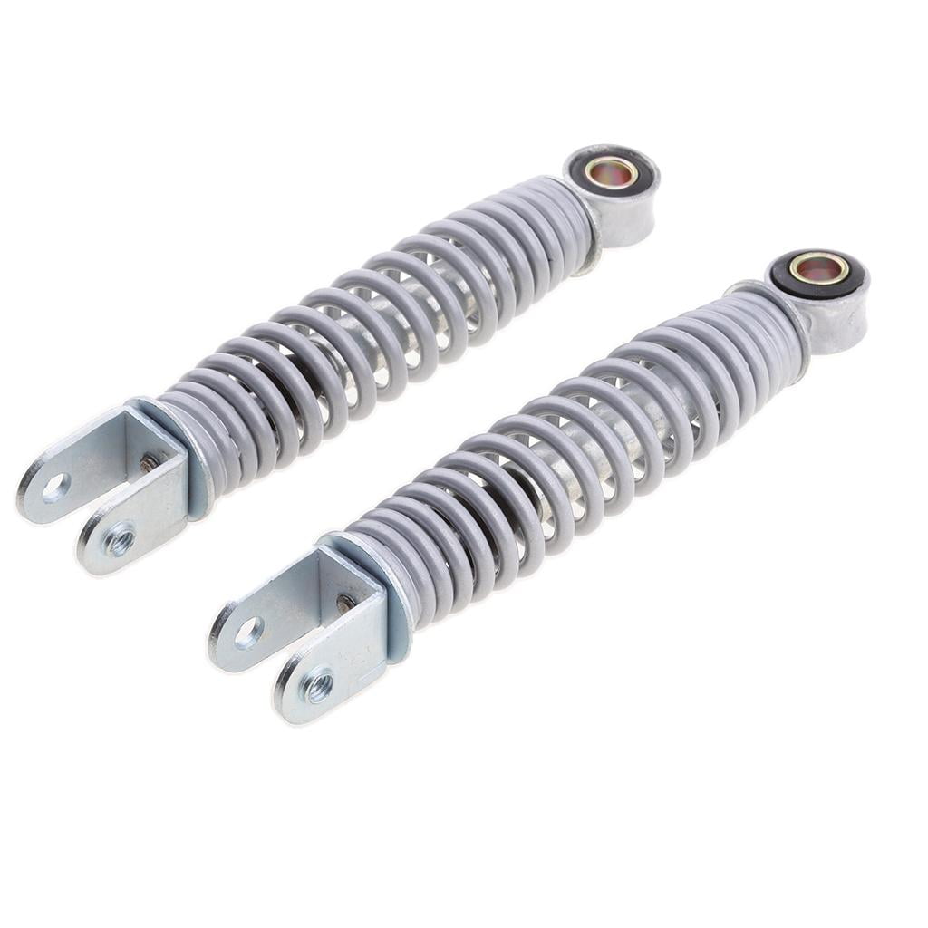 1 Pair CNC 200mm Rear Shock Absorbers Spring Set Replacement Part Fit for Y-Zinger PW50 PW 50 Motorbikes - Chrome