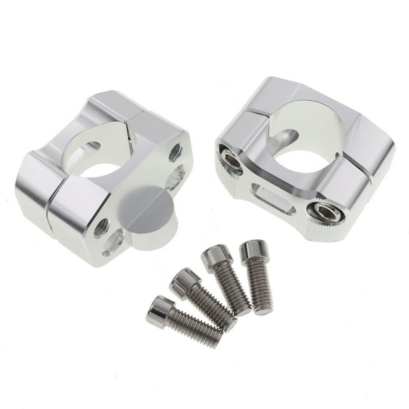 1 Pair CNC 22mm to 28mm Handlebar Riser Clamp Taper for Dirt Pit ATV Quad