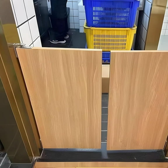 1 Pair Cafe Bar Self-Return Double Swinging Stainless Steel Door Hinges Hardware