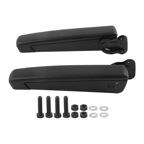 1 Pair Car Armrest Adjustable Angle Seat Armrest Shockproof PU Sponge Black Universal Replacement Car RV Truck
