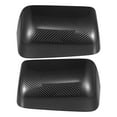 thumbnail image 1 of 1 Pair Car Door Rearview Mirror Cap Overlay Carbon Fiber Pattern Black for Ford Excursion 2001-2005, 1 of 7