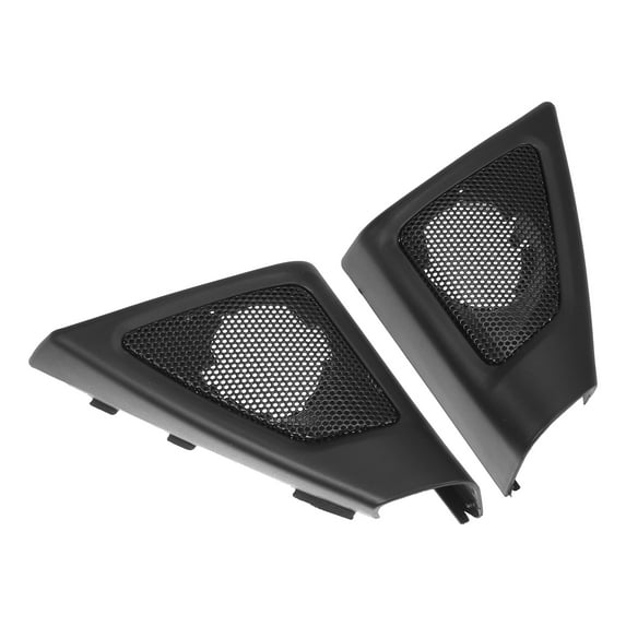1 Pair Car Door Tweeter Speaker Panel Cover Trim Fit for BMW F10 F11 5 Series Black