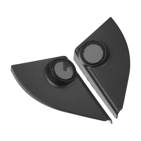 1 Pair Car Door Tweeter Speaker Panel Cover Trim Fit for Toyota RAV4 2013 2014 2015 2016 2017 2018 Black