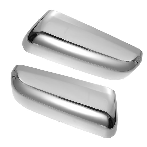 Unique Bargains 1 Pair Car Exterior Chrome Plated Mirror Cover Top Half Mirror?Cover Cap for Ford F-150 2009-2014