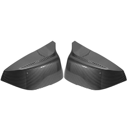 1 Pair Car Exterior Rear View Mirror Cover Caps Replacement Carbon Fiber Pattern for Infiniti Q50 2014-2020