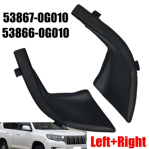 1 Pair Car Front Windshield Wrap Corner Trim Cowl Trim For Toyota LC150 2010-17