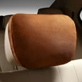thumbnail image 1 of 1 Pair Car Headrest Maybach Design S Class Ultra Soft Pillow For Mercedes Benz Brown, 1 of 6