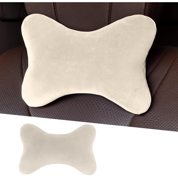 1 Pair Car Headrest Pillow Soft Comfortable Memory Foam Automotive Neck Pillow Cushion for Neck Pain Pressure Relief Automotive Interior Accessories