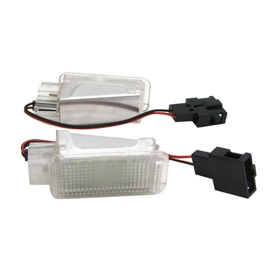 1 Pair Car LED Courtesy Door White Light Replacement Spare Parts For Audi Auto Accessory