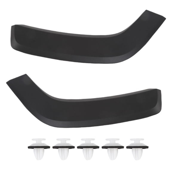 1 Pair Car Rear Door Wheel Arch Trim Eyebrow Decoration Strip with 5 Fasteners For Toyota Rav4 2019-2024