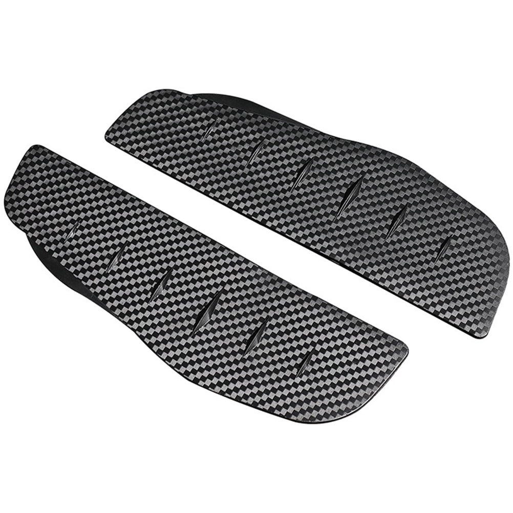 1 Pair Car Rear Mirror Rain Visor Eyebrow Rain Guards Adhesive Side