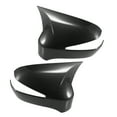 thumbnail image 1 of 1 Pair Car Rear View Mirror Cover Cap Overlay Black Carbon Fiber Pattern for Honda Civic 8th Gen 06-11, 1 of 6