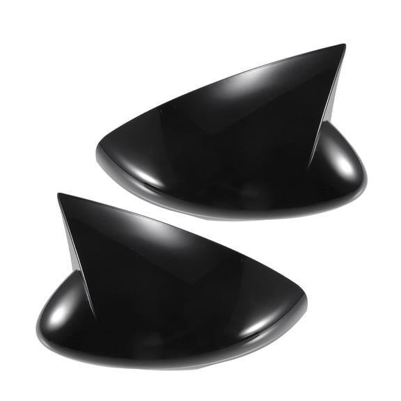 1 Pair Car Rear View Mirror Cover Cap Overlay Gloss Black for Ford for Mustang 15-24 Mirror Guard Covers