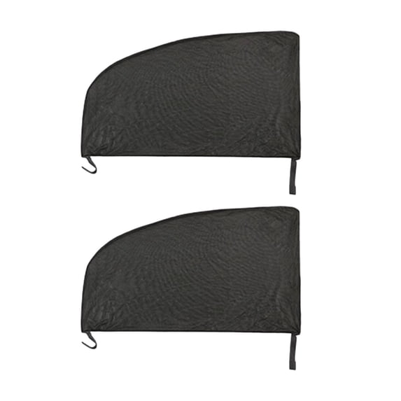 1 Pair Car Rear Window Sunshade UV Protect Shield Mesh Prevent Mosquito Sunshine Privacy Protection Elastic Folding Curtain for Most Vehicles Sedans SUVs