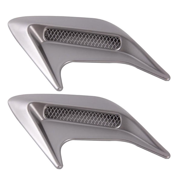 1 Pair Car Side Mesh Vent Air Flow Fender Decoration Sticker Air Intakes Exterior Vent Hood Cover