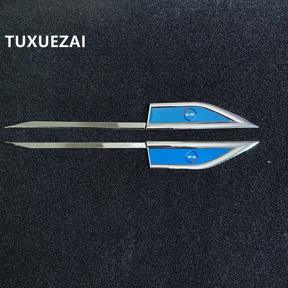 1 Pair Car Styling Side Wing Fender Metal Trim Emblem Car Body Waist Line Sticker Decals Accessories For BMW X5 E70 F15 E53 G05