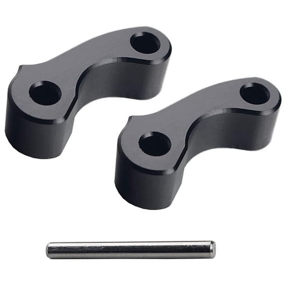 BESTYASH 1Pair Aluminum Car Window Hinge Pivot Black Corrosion Resistant Durable Material