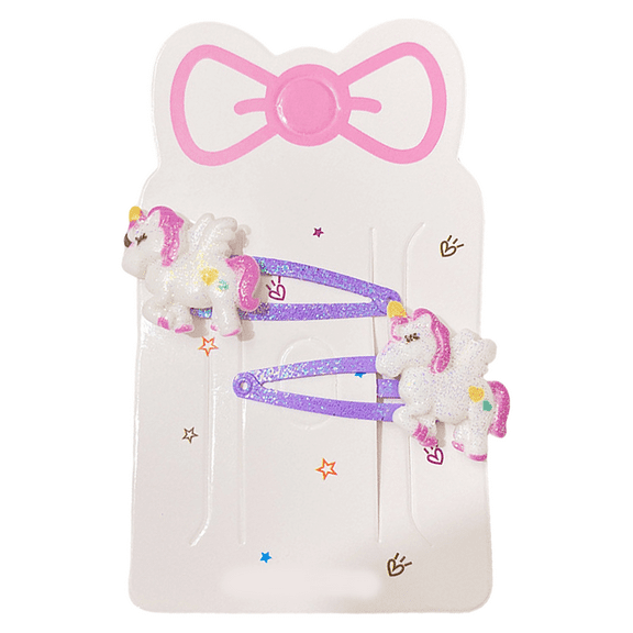 1 Pair Cartoon Hair Clip Elegant Designs Adds Playfulness Suitable For Various Hairstyles Practical Gentle On Hair