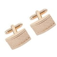 thumbnail image 1 of 1 Pair Carved Striped Cufflinks Fashion Cuff Link Man's Business Shirt Cufflinks Clothing Accessories, 1 of 8