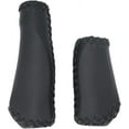 thumbnail image 1 of 1 Pair Casual Retro Beach Cruiser Bike Handle Long/Short Grips Artificial PU Leather Bike Handlebat Grips for Most MTB BMX Road Bicycle 22.2x135/93mm, 1 of 9