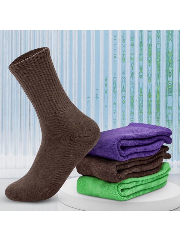 1 Pair Casual Socks Unisex Athletic Cotton Socks, Sports Socks for Men Women, Green