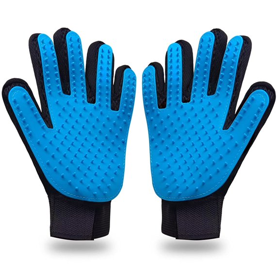 Picture of 1 Pair Cat Grooming Glove Cat Dog Grooming Mitten Brush Glove Pet Hair ...