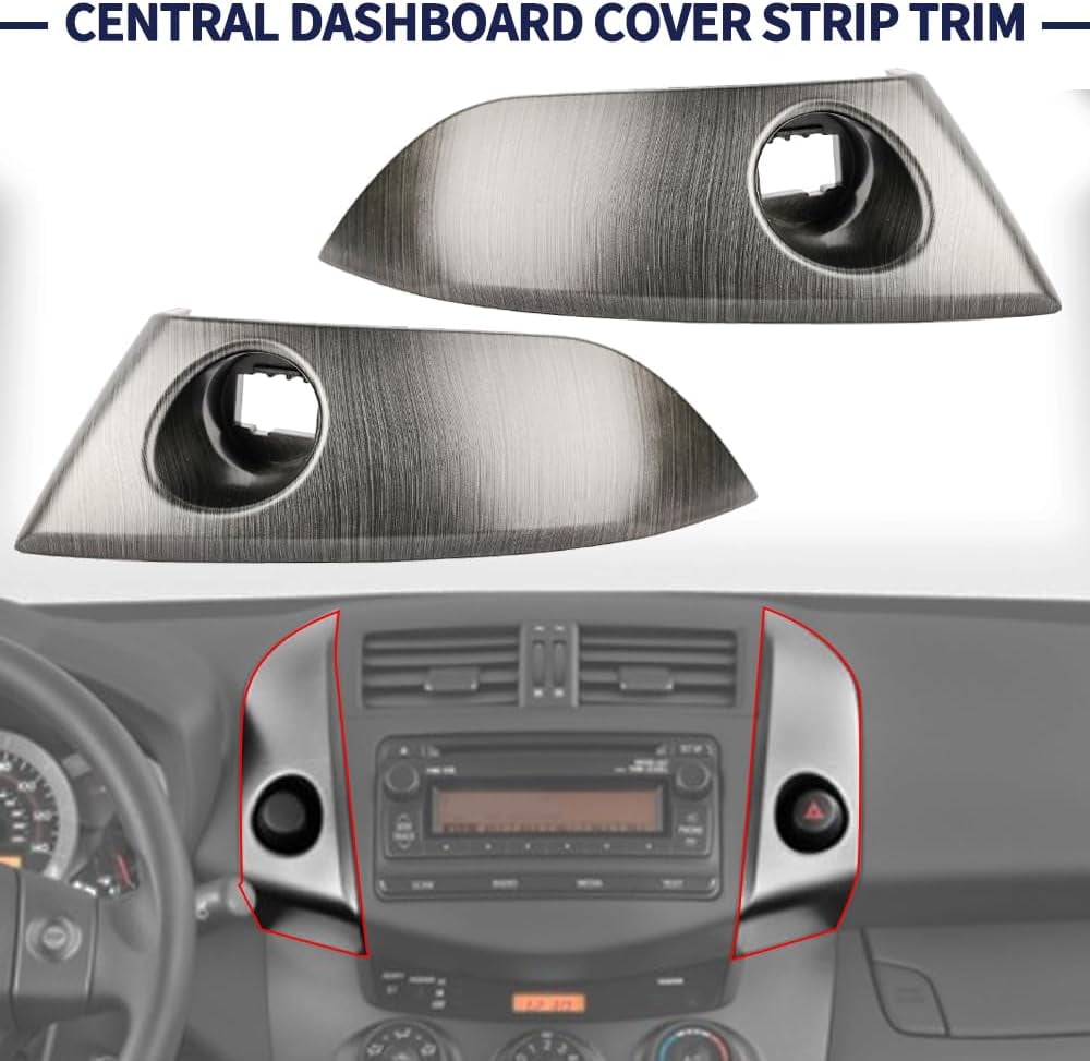 1 Pair Central Dashboard Cover Trim Panel 55413-42070-B0 55412-42060-B0 for Toyota RAV4 2006-2012 Base Limited Sport EV