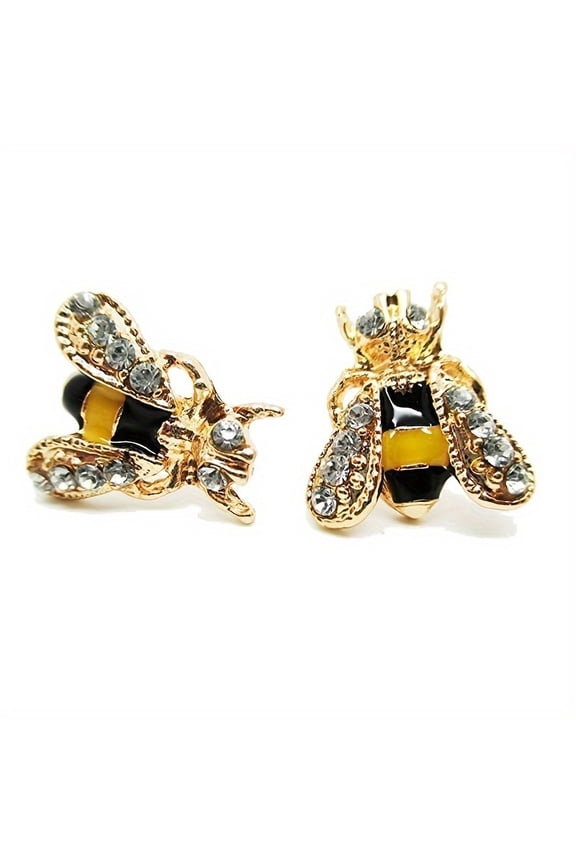 1 Pair Chic Bee Stud Earrings