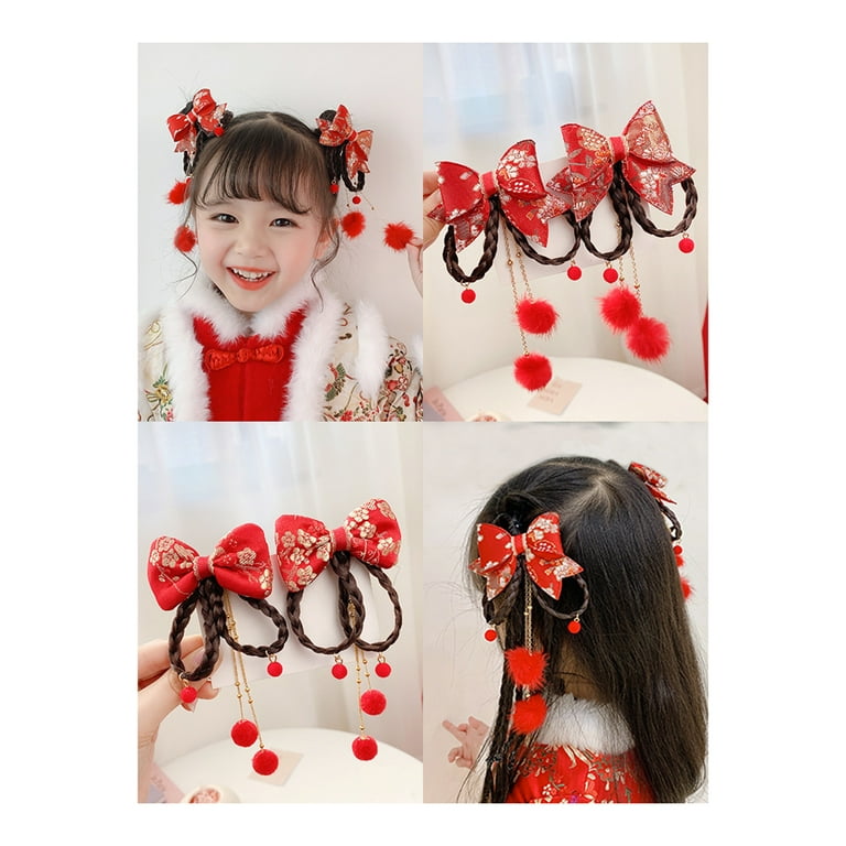1 Pair Children Hair Clips Chinese Wig Braid Pendant  display picture 1