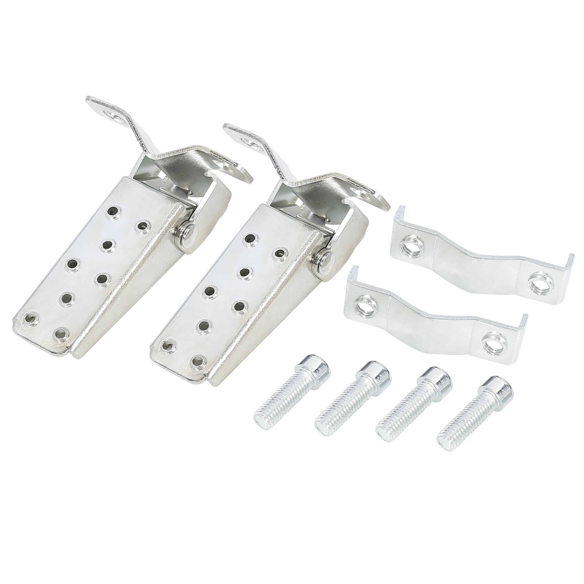 1 Pair Chrome Stainless Steel Motorcycle Non-Slip Folding Fork Foot Step Rest Pedal