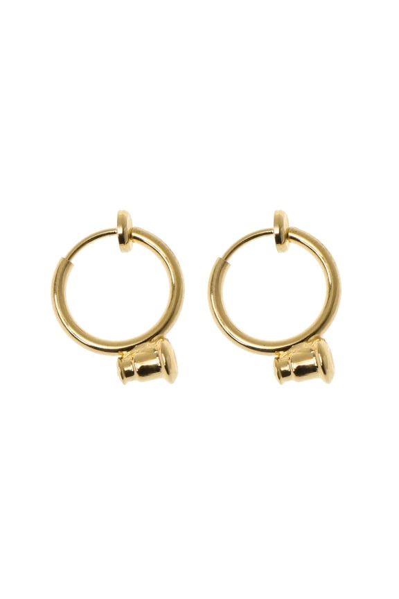 ✪ 1 Pair Clip On Hoop Earring Converters No-pierced Turn Any Stud Into A Clip-On