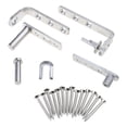 thumbnail image 1 of 1 Pair Closing Stainless Steel Hinges Double Swing Door Hinges with Auto Return Mechanism for Swing Doors, 1 of 8