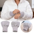 thumbnail image 1 of 1 Pair Down Coat Windproof Cuffs, Thick Elastic Ribbed for Puffer Jacket Sleeve, Self Hand Sewing Tubular Knit Stretchy Ribbing Replacement Material for Coat, Sweatshirt, and Padded Jacket, 1 of 6