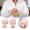 thumbnail image 1 of 1 Pair Down Coat Windproof Cuffs, Thick Elastic Ribbed for Puffer Jacket Sleeve, Self Hand Sewing Tubular Knit Stretchy Ribbing Replacement Material for Coat, Sweatshirt, and Padded Jacket, 1 of 6