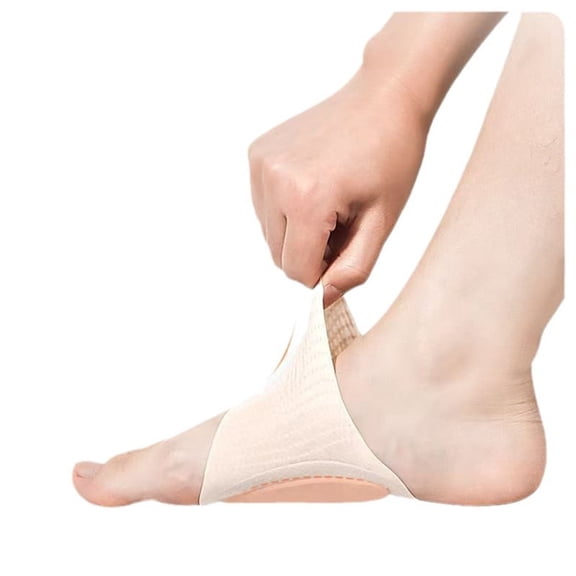 1 Pair Compression Arch Support - Relief Foot Care Brace Sleeves for Plantar Fasciitis, Heel Spurs - Wide & Narrow Feet - Flat Feet & Fallen Arches, High Arch - One Size